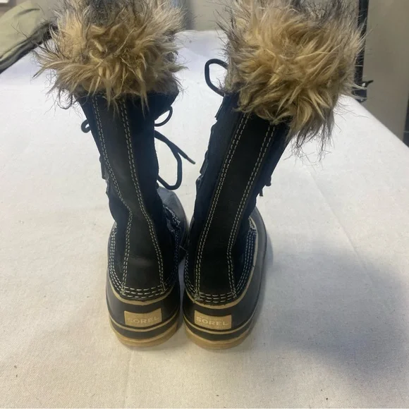 Sorel Women’s Joan Of Arctic Waterproof Winter Fur Boots - Black - Picture 5 of 7